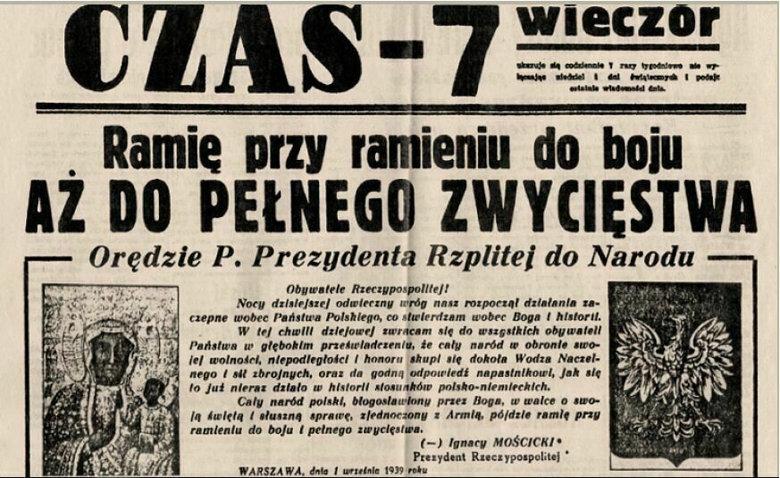 1 września 1939 r wybuch II Wojny Światowej Pamiętamy UG Włoszczowa