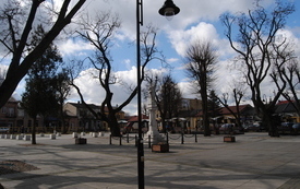 Przedwiośnie na włoszczowskim rynku. 2