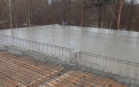 Betonowanie stropu świetlicy w Gościencinie. 4