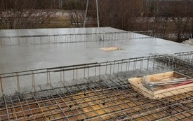 Betonowanie stropu świetlicy w Gościencinie. 5
