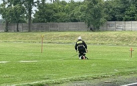 Gmine Zawody Sportowo -  Pożarnicze na stadionie OSiR we Włoszczowie 2 lipca 2023 r. 2