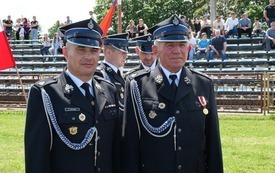 Gmine Zawody Sportowo -  Pożarnicze na stadionie OSiR we Włoszczowie 2 lipca 2023 r. 13