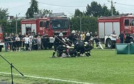 Gmine Zawody Sportowo -  Pożarnicze na stadionie OSiR we Włoszczowie 2 lipca 2023 r. 19
