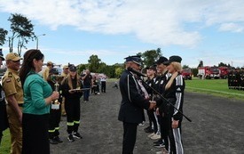 Gmine Zawody Sportowo -  Pożarnicze na stadionie OSiR we Włoszczowie 2 lipca 2023 r. 34