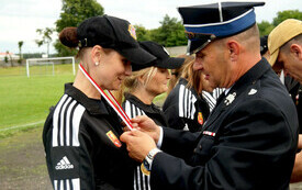 Gmine Zawody Sportowo -  Pożarnicze na stadionie OSiR we Włoszczowie 2 lipca 2023 r. 48