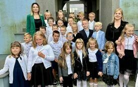 Tak wyglądało  przywitanie ze szkołą w gminnych plac&oacute;wkach. 18