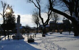 Włoszczowa 8 stycznia 2024. Zimowy rynek. 7