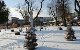 Włoszczowa 8 stycznia 2024. Zimowy rynek. 9