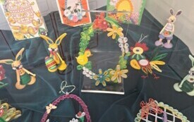 Wielkanocne ozdoby naszych pań w Bibliotece Publicznej we Włoszczowie. 6