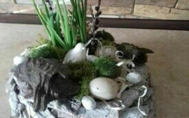 Ozdoby wielkanocne wykonane przez Panie z Koła Gospodyń Wiejskich w Bebelnie. 1