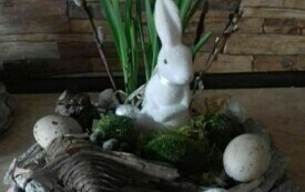 Ozdoby wielkanocne wykonane przez Panie z Koła Gospodyń Wiejskich w Bebelnie. 3