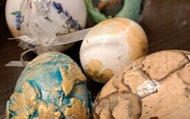 Ozdoby wielkanocne wykonane przez Panie z Koła Gospodyń Wiejskich w Bebelnie. 16