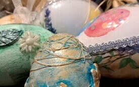 Ozdoby wielkanocne wykonane przez Panie z Koła Gospodyń Wiejskich w Bebelnie. 22