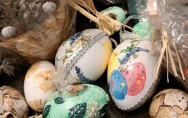 Ozdoby wielkanocne wykonane przez Panie z Koła Gospodyń Wiejskich w Bebelnie. 25
