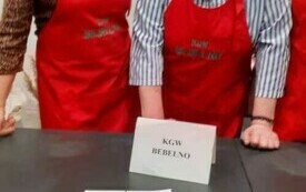 KGW Bebelanki podczas powiatowego konkursu wicia palm. 3