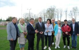 Breafing prasowy na stadionie im. M. G&oacute;rskiego we Włoszczowie. 10
