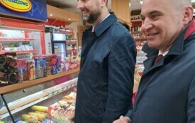 Wizyta wicepremiera Władysława Kosiniaka - Kamysza we Włoszczowie. 6