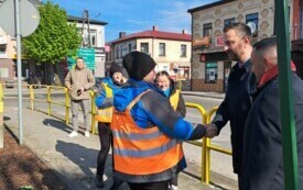 Wizyta wicepremiera Władysława Kosiniaka - Kamysza we Włoszczowie. 19