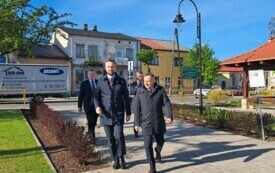 Wizyta wicepremiera Władysława Kosiniaka - Kamysza we Włoszczowie. 27