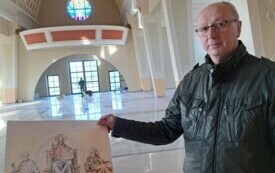 Dzieło z włoszczowskiego sanktuarium przypomina mozaikę bazyliki św. Pawła za Murami w Rzymie. 11