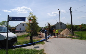 Budowa kanalizacji w Kurzelowie finiszuje. Zakończy się w połowie lipca. 1