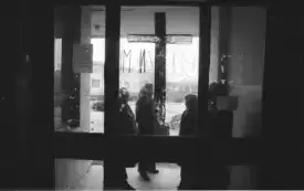 Fotografie ze strajku.  1