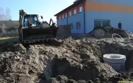 Roboty przy remizie OSP. 4