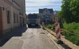 Roboty na ul. Kr&oacute;tkiej we Włoszczowie. 3