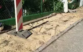 Roboty na ul. Kr&oacute;tkiej we Włoszczowie. 8