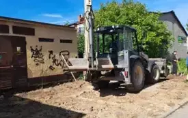 Roboty na ul. Kr&oacute;tkiej we Włoszczowie. 9