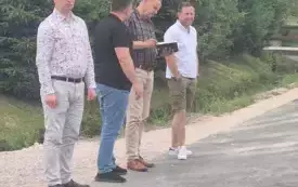 Odiory techniczne dr&oacute;g z udziałem przedstawicieli inwestora i wykonawcy.  Bebelno Tartak