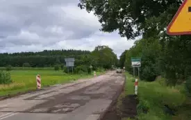 Remont drogi wojew&oacute;dzkiej w Międzylesiu. 2