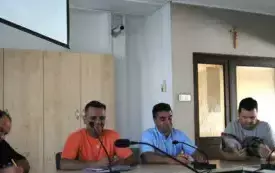 5 sierpnia 2025. Posiedzenie prezydium Zarządu Związku Miejsko-Gminnego OSP RP we Włoszczowie. 14