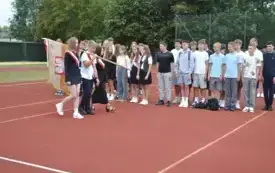 Powitanie nowego roku szkolnego w plac&oacute;wkach oświatowych gminy Włoszczowa. 1