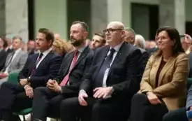 W konferencji uczestniczyli przedstawiciele samorządu włoszczowskiego i ościennych gmin. 1