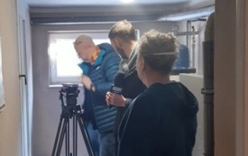 Ekipa TVP 3 Kielce u mieszkańc&oacute;w Włoszczowy.  6
