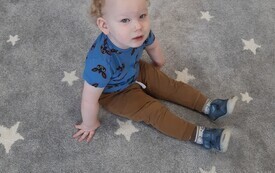 Burmistrz Grzegorz Dziubek odwiedził dzisiaj Samorządowy Żłobek w Łachowie. 4