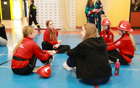  II Wojew&oacute;dzkie Halowe Młodzieżowe Zawody Sportowo-Pożarnicze we Włoszczowie. 112