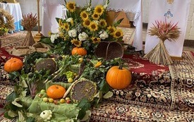 Pracowite gospodynie z Łachowa tryskały pomysłami i poświęciły wiele czasu na wykonanie słomianych witaczy. 14