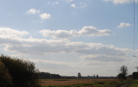 Trwa remont dr&oacute;g w mieście i kilku sołectwach. Panorama miasta z okolicy ul.Wiejskiej.