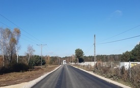 Kolejne drogi gminne wyremontowane. Droga na oczyszczalnię.