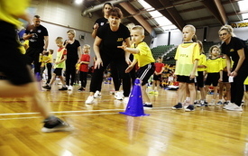 Powiat włoszczowski na igrzyskach reprezentowały przedszkolaki z&nbsp;Konieczna. 3