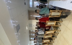 Dobrymi życzeniami dzielili się seniorzy z&nbsp;Klubu "Barwy Jesieni". 3