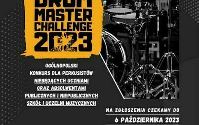 Zdjęcie do Pierwszy etap konkursu perkusyjnego &quot;Drum Master Challenge 2023&quot;