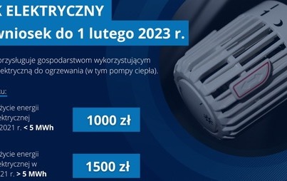 Zdjęcie do Dodatek elektryczny. Od&nbsp;1 grudnia można wnioskować o&nbsp;wypłatę