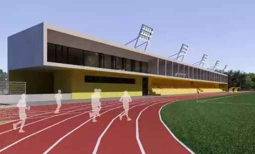 Zdjęcie do Nie będziemy zadłużać gminy, czekamy na środki zewnętrzne - m&oacute;wi włodarz gminy o planach przebudowy miejskiego stadionu