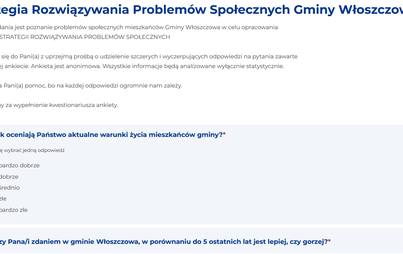 Zdjęcie do Strategia Rozwiązywania Problem&oacute;w Społecznych Gminy Włoszczowa na lata 2023-2029. Wypełnij ankietę