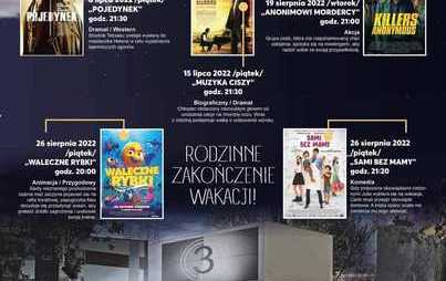 Zdjęcie do Dzisiaj we Włoszczowie startuje letnie kino pod chmurką. Bezpłatnie