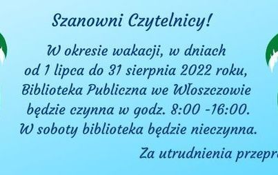 Zdjęcie do Jak będzie w czasie wakacji pracowała Biblioteka Publiczna