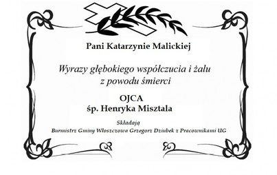Zdjęcie do Kondolencje